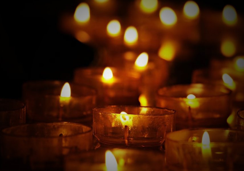 Teelichter, Kerzen, Kerzenschein